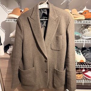 Express Men Wool Brown Blazer